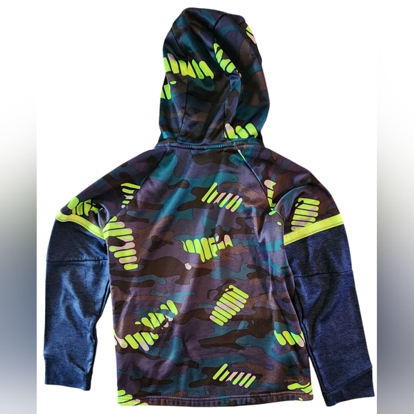 Russell Boys Camo Tech Pullover Fleece Hoodie Size L 10/12 - Picture 5 of 10